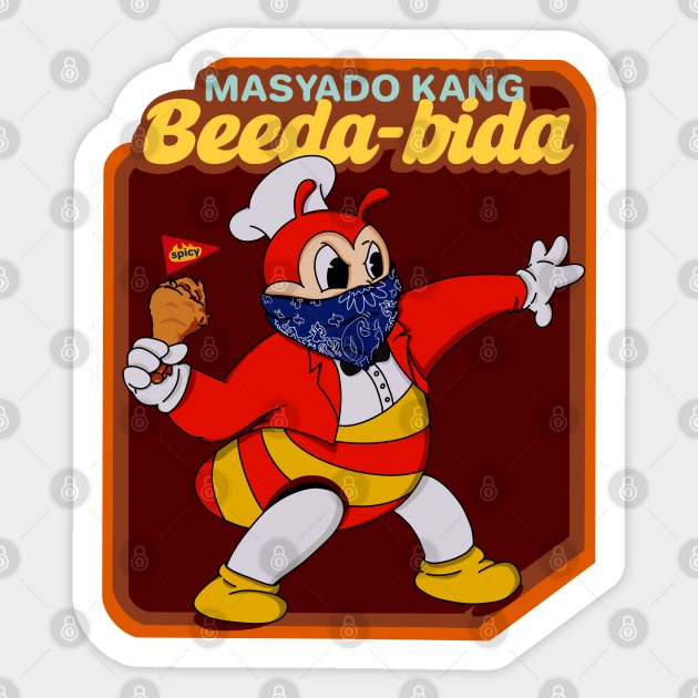 JOLLIBEE CHICKENJOY PINOY HOODIE STICKER Sticker by Aydapadi Studio